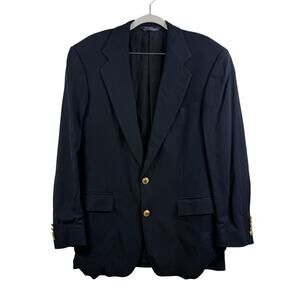Vintage 90s Polo Ralph Lauren Blazer Sports Coat Mens 40R Preppy Retro Old Money